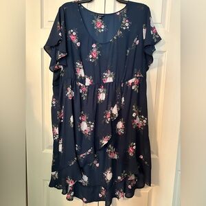 Torrid size 4 hi lo chiffon blouse